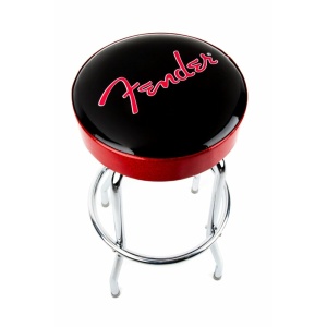 Fender Red Sparkle Logo Barstool 30