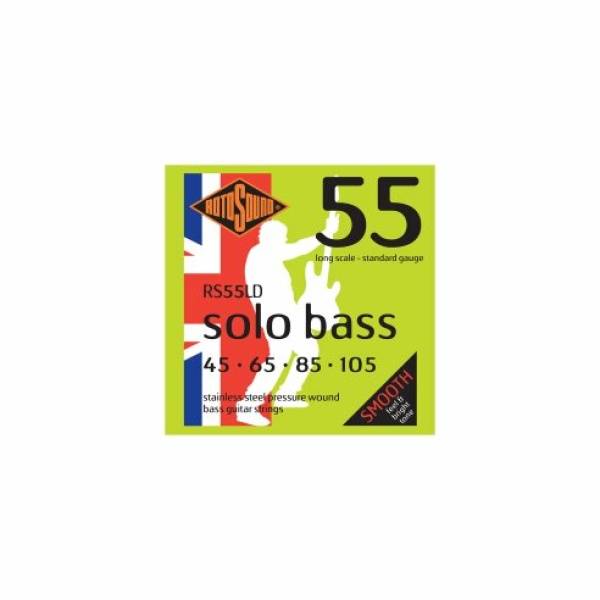 ROTOSOUND RS55LD SOLO BASS 55 MUTA  STAINLESS STEEL 45-105