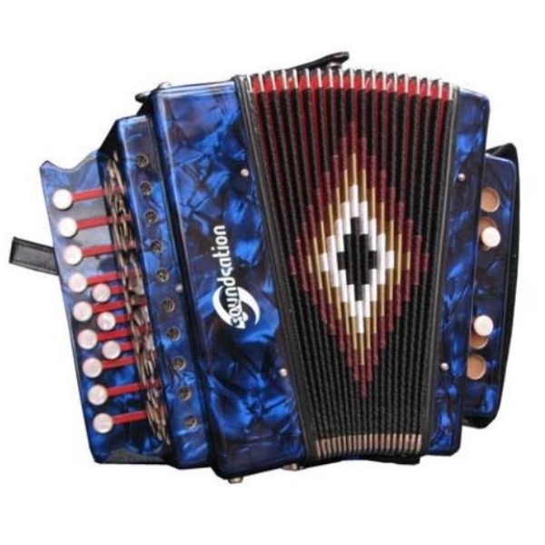Soundsation SAC-1202GBL Organetto Diatonico 2 Bassi Blu