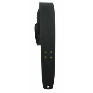 LM PRODUCTS VK-3 LEATHER GUITAR STRAP 3" BLACK