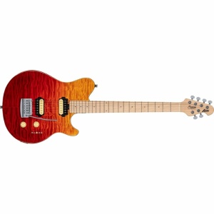 Sterling By Music Man Axis AX3 Quilted Maple Spectrum Red