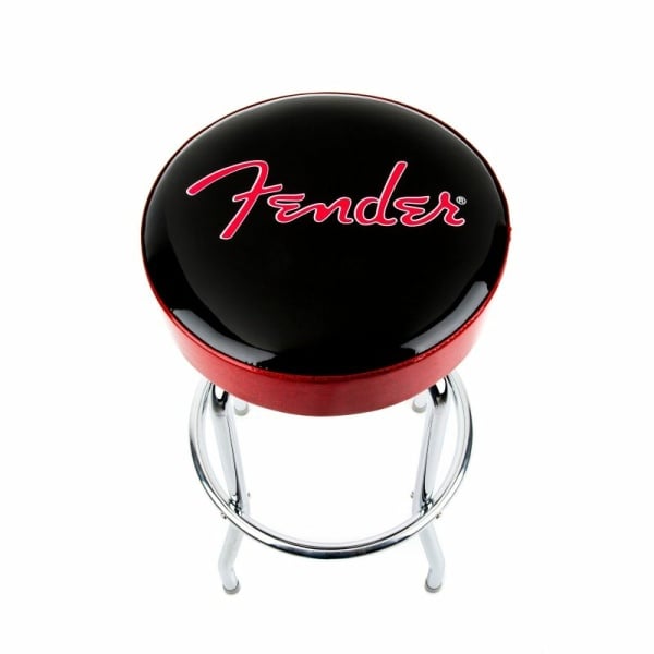 Fender™ Red Sparkle Logo Barstool
