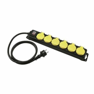 EUROLITE IP44 BK 1.5 MT. CIABATTA ELETTRICA 6 POSTI