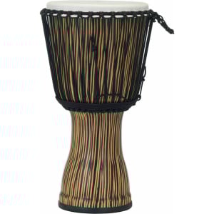PEARL PBJVR-11698  DJEMBE 10" ROPE TUNED SYNTHETIC ZEBRA GRASS
