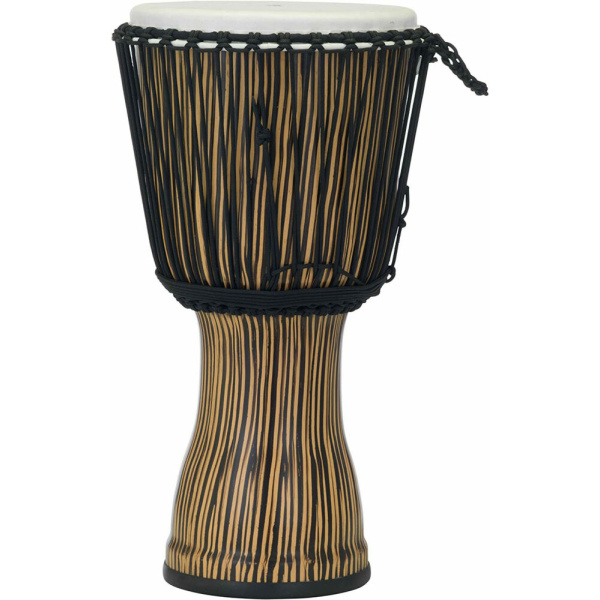 PEARL PBJVR-11698  DJEMBE 10" ROPE TUNED SYNTHETIC ZEBRA GRASS