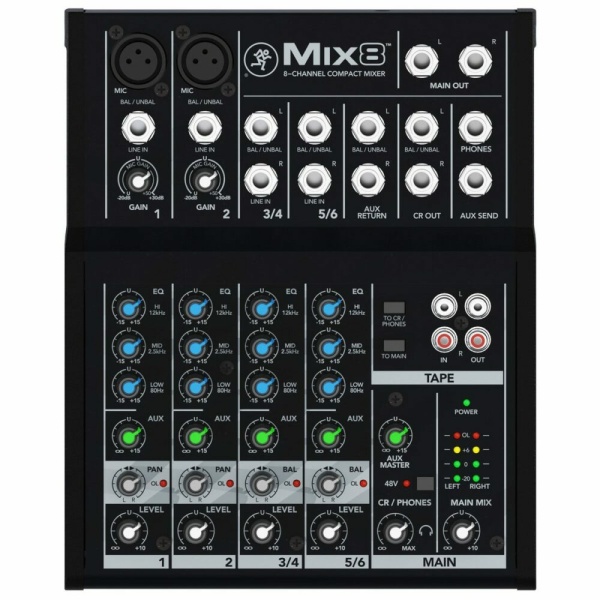 MIX8 MIXER 8 CANALI