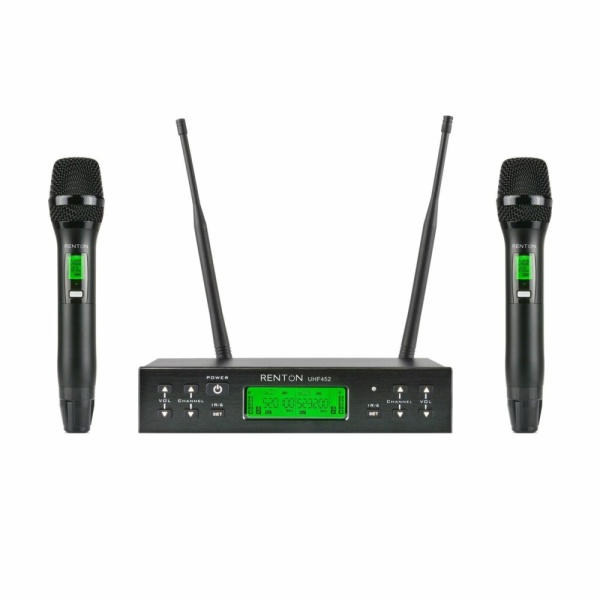 UHF452 RADIOMICROFONO DOPPIO UHF