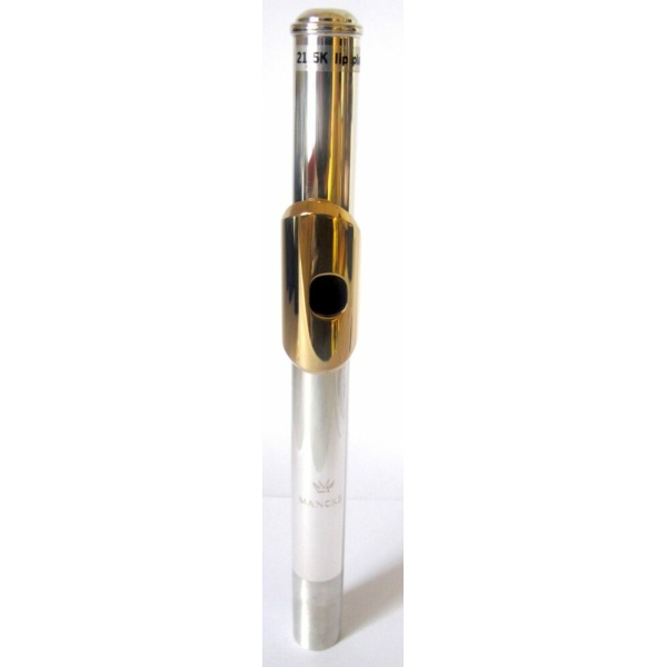 TESTATA IN ARGENTO 21.5K GOLD LIP-PLATE AND RISER