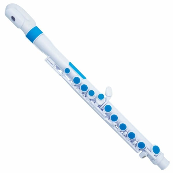 JFLUTE WHITE/BLUE FLAUTO TRAVERSO IN PLA