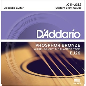 EJ26 CUSTOM LIGHT PHOSPHOR BRONZE 11/52 SET DI CORDE