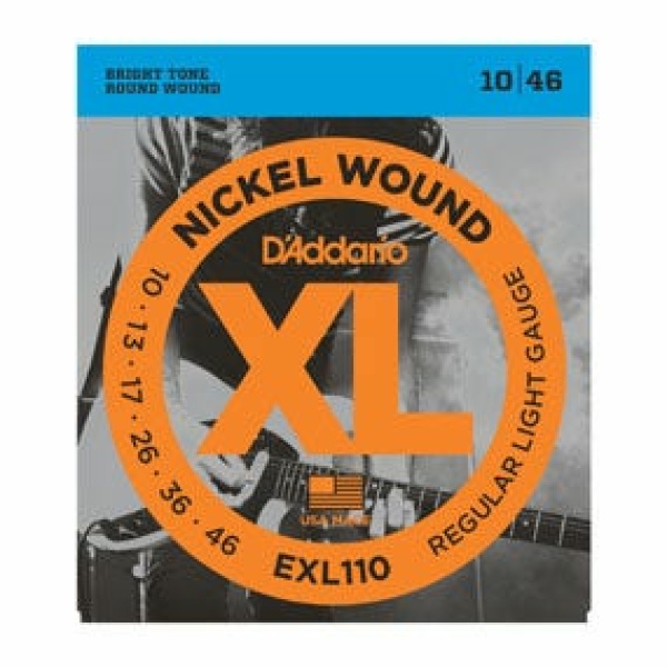 EXL110 REGULAR LIGHT NICKEL ROUND WOUND SET DI CORDE