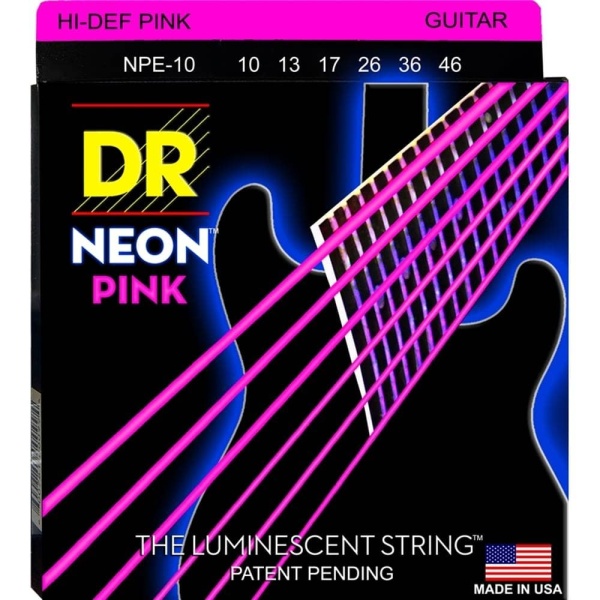 NPE10 10/46 NEON HI-DEF PINK SET DI CORDE