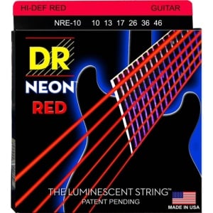 NRE10 10/46 NEON HI-DEF RED SET DI CORDE