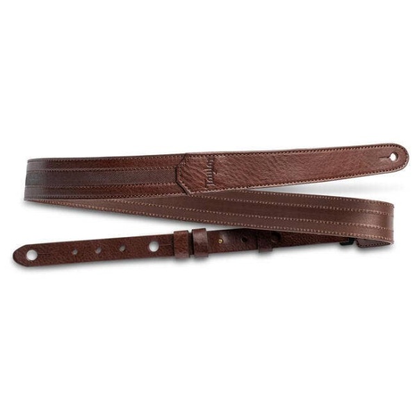 SLIM LEATHER STRAP CHOCOLATE BROWN