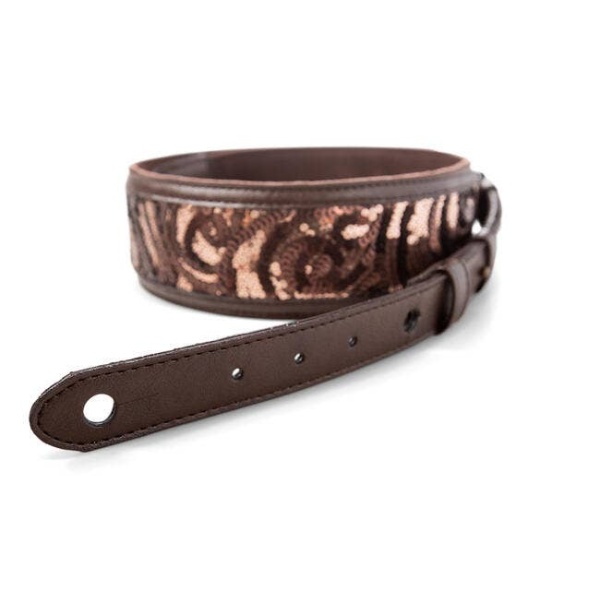 VEGAN LEATHER STRAP CHOCOLATE BROWN