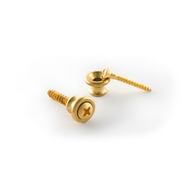 PREP-010 STRAP BUTTON BRASS 2PCS