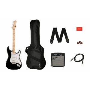 SONIC PACK STRATOCASTER BLK 10G