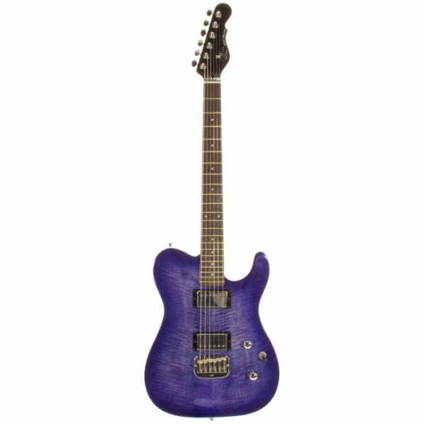 ASAT DELUXE CARVED TOP BRIGHT BLUEBURST