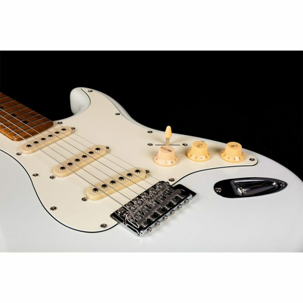 JS300-OW SSS CHITARRA ELETTRICA OLYMPIC WHITE ROASTED MAPLE