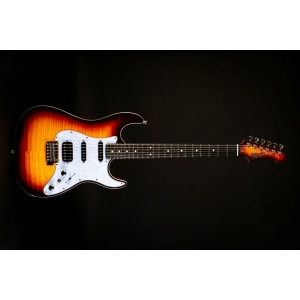 JS600-BS HSS SUNBURST FLAME TOP EBONY FRETBOARD