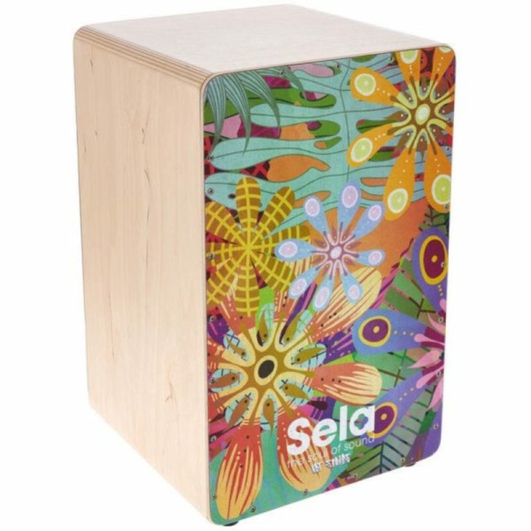 SELA SE179 Cajon Art Series Flower Power