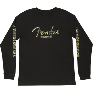 CAMO LOGO LS TEE BLK XXLARGE