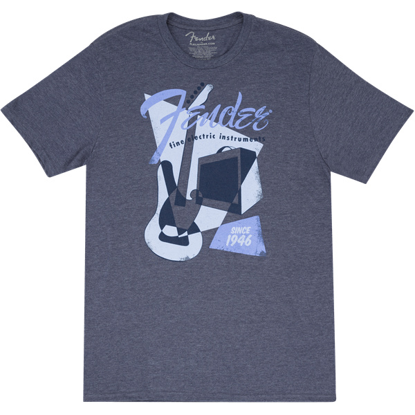 VINTAGE GEO 1946 TEE BLUE SMALL