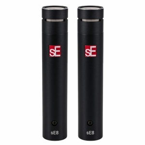 sE Electronics sE8 Coppia Stereo Matched Coppia di Microfoni a Condensatore a Diaframma Piccolo Matched