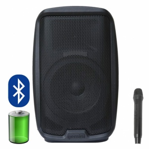 Gemini AS2110 TOGO Diffusore Amplificato Bluetooth 10'' a Batteria con Radiomicrofono 1000W