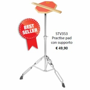 Roadster STV353 Practice Pad con stand