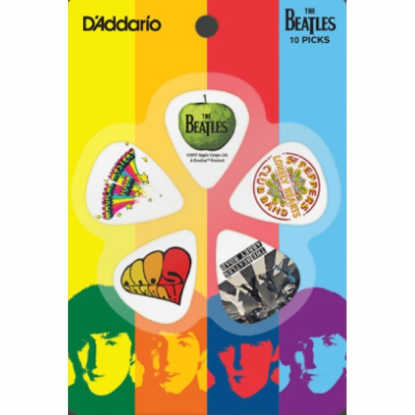 D'Addario Plettri The Beatles Collezione 5 plettri Medium