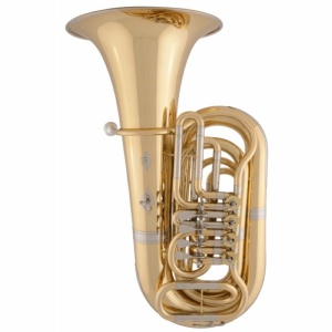 St. Petersburg 202LD-GMS Tuba in Sib in Goldbrass 4 Cilindri Laccata