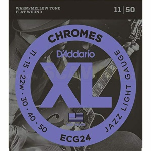 D'Addario ECG24 Muta Corde Chitarra Elettrica Flat 11-50