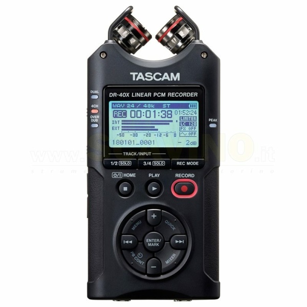 Tascam DR40X Registratore audio a quattro tracce