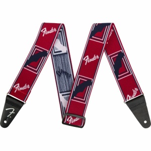 Fender® WeighLess™ Monogram Strap Straps Weighless™ 2'' Mono Strap