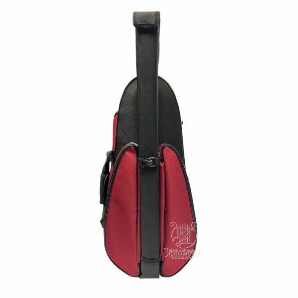 ASTUCCIO VIOLINO 4/4 SAGOMATO AEREO CON ARCO ESTERNO PAGANINI NERO-ROSSO/VERDE-BEIGE