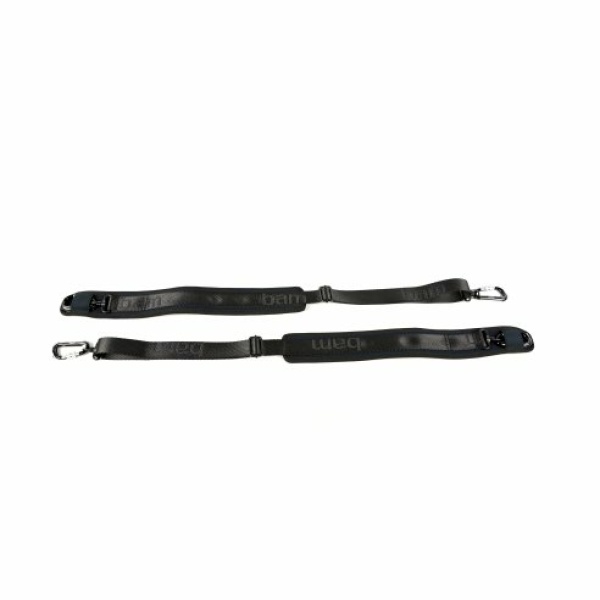 BAM ITALIA 9002NS COPPIA DI TRACOLLE IN NEOPRENE PER ASTUCCI HIGHTECH PER VIOLINO VIOLA E CHITARRA - BLACK