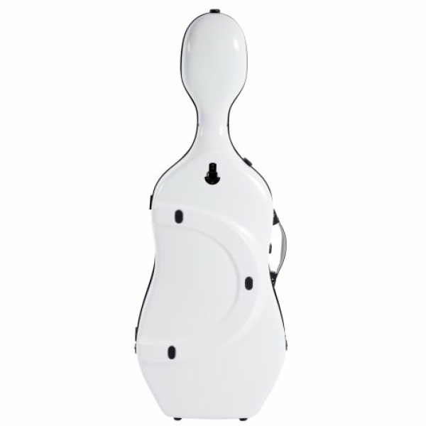 BAM ITALIA SUP1005XLWN CUSTODIA HIGHTECH SUPREME ICE IN POLICARBONATO PER VIOLONCELLO - WHITE - BLACK VERSION