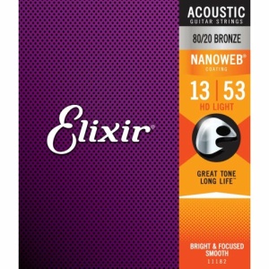 ELIXIR 11182 ACOUSTIC 80/20 BRONZE NANOWEB
