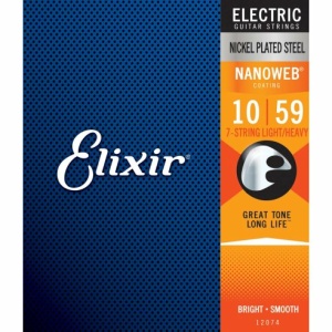 ELIXIR 12074 ELECTRIC NICKEL PLATED STEEL NANOWEB