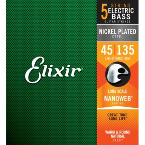 ELIXIR 14207 ELECTRIC BASS NICKEL PLATED STEEL NANOWEB