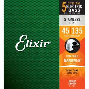 ELIXIR 14782 ELECTRIC BASS STAINLESS STEEL NANOWEB