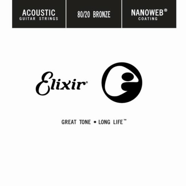 ELIXIR 15127 ACOUSTIC 80/20 BRONZE NANOWEB SINGLE