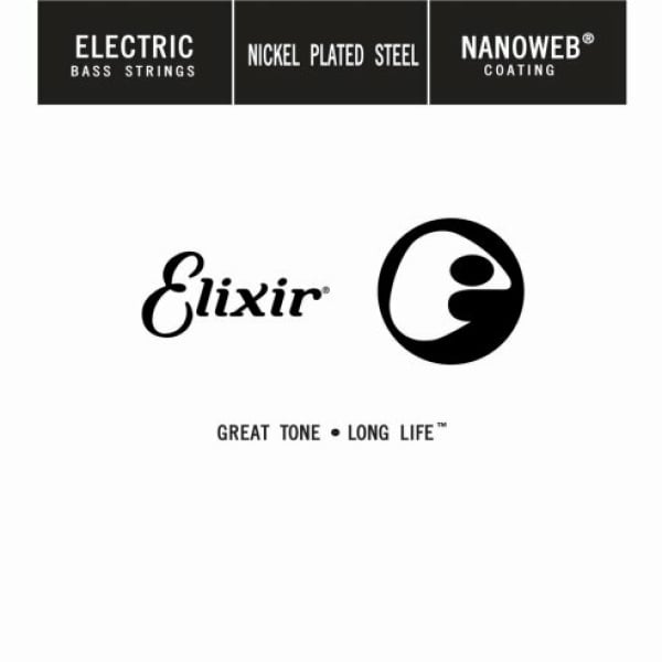 ELIXIR 15375 ELECTRIC BASS NICKEL NANOWEB SINGLE