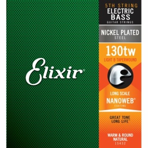 ELIXIR 15432 ELECTRIC BASS NICKEL PLATED STEEL NANOWEB