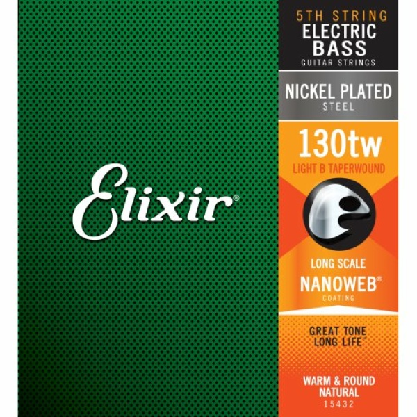 ELIXIR 15432 ELECTRIC BASS NICKEL PLATED STEEL NANOWEB