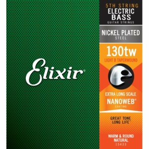 ELIXIR 15433 ELECTRIC BASS NICKEL PLATED STEEL NANOWEB