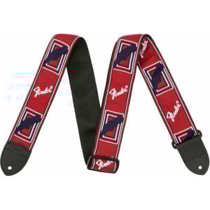 Fender 2" Monogrammed Straps Rossa/Bianca/Blu