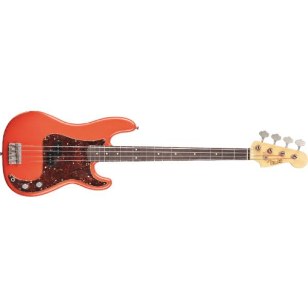 FENDER P BASS PINO PALLADINO RELIC FIESTA RED