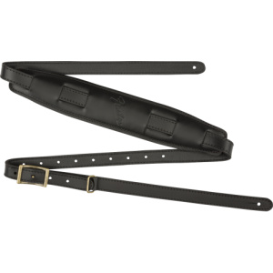 FENDER STRAP MUSTANG SADDLE BLACK LONG